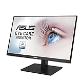 ASUS Eye Care VA27EQSB - 27 Zoll Full HD Monitor - ergonomisch, Flicker-Free, Blaulichtfilter, Adaptive-Sync - 75 Hz, 16:9 IPS Panel, 1920x1080 - DisplayPort, HDMI, D-Sub, USB Hub, Schwarz