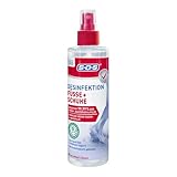 SOS Desinfektion Füße + Schuhe (1x 250ml) - schützt effektiv vor Fußpilzerregern - beseitigt zu 99,99% Bakterien, Pilze & Viren - Desinfektion von Füßen & Schuhen – parfümfrei & Allergiker geeignet