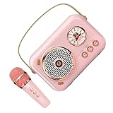 Holibanna 1Satz Tragbarer Lautsprecher Mit Mikrofon Handheld Karaoke Lautsprecher Drahtlos Für Computer Mobiltelefone Kompaktes Design Für Partys Feste