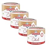 Bad Reichenhaller Bio Gewürzmischung Chili 4x90g | Premium Salz Fleur de Sel mit Bio-Chiliflocken | Bundle Paket Vorratspackung