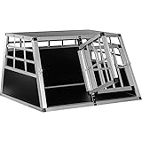 PETSTUFF Hundetransportbox gerade Rückwand 90°, Aluminium, robust, verschließbar, Verschiedene Größen