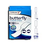 Masterplast Butterfly Schnellverschlussstreifen, 36 Stück, weiß