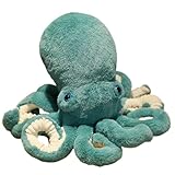 Oktopus Plüschtier - Niedliche Marine Spielzeug Dekoration, Meerestier Plüschpuppe (30 cm, Grün)