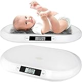 Retoo Babywaage Flach Digital bis 20kg, Kinderwaage, Digitalwaage, Baby Waage, Säuglingswaage, Gewichtskontrolle ab Geburt, Ablesegenauigkeit, LCD Anzeige
