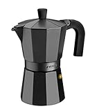 Monix Vitro Noir Espressokocher aus Aluminium 1 taza