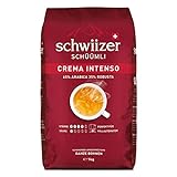 Schwiizer Sch??mli Crema Intenso Ganze Kaffeebohnen (4kg, St?rkegrad 4/5, Premium Arabica/Robusta) 4er Pack x 1kg (4)