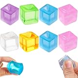 8 Stück Nee Doh Cube, Cube Stressball für Erwachsene Kinder, Sensorisches Eiswürfel Antistressball, Squishy Quetschball Anti Stress Spielzeug für Jungen-Mädchen