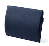 TEMPUR Transit Lordosekissen Memory Foam, ergonomisches Lendenkissen für Unterwegs und Zuhause, 30 x 25 cm, Blau