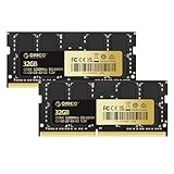 ORICO DDR4 SODIMM RAM 32GB Kit (2x16GB) 3200MHz CL22, 260-Pin Laptop Memory, Non-ECC Hochleistungs Laptop Speicher – LS400