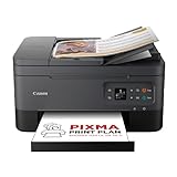 Canon PIXMA TS7450i Multifunktionsdrucker 3in1 (Tintenstrahl,Drucken, Kopieren, Scannen, A4, 35 Blatt ADF, OLED, WLAN, Duplexdruck, 2 Papierzuführungen, kompatibel mit Pixma Print Plan 'Abo') Schwarz