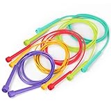 THE TWIDDLERS 5 Bunte Verstellbare Springseile für Kinder, Jungen & Mädchen (Pastellfarben, Ohne Glitzer) - Fitness, Spiel, Training - Geschenk für Geburtstag & Weihnachten