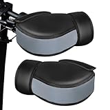 Fahrradlenkerhandschuhe, wasserdicht, reflektierende Abdeckungen für den Winter, für Roller, Dreiräder, Schneemobil, Unisex, Erwachsene