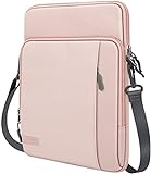 HAODEE Umhängetasche für 13,3 Zoll Laptop, tragen Tasche tragbare Ärmel Tasche mit Taschen für MacBook Air Retina 13.3 2018/Pro 13.3 2020 (Farbe: Pink, Größe : 13.3inch)