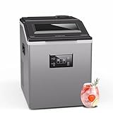 Klarstein FrostMaster Eiswürfelmaschine - 40 kg/Tag, 34 Eiswürfel in 15 Min, Edelstahl, LED-Bedienfeld, Eisportionierer, Eiswürfelbereiter, Ice Maker, Eiswürfelspender