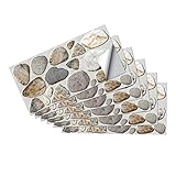 iplusmile 6 Blätter Fliesenaufkleber Wand Tapete Abdeckung Klebrig Wände Rechteckig Für Leben Vinyl Schutz Weiß Klein Party Dekoration Aufkleber Mit Doppeltem Verwendungszweck Pvc