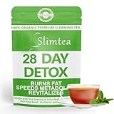 Detox Tee, 28 Tage Kräuter Tees zur Gewichtsreduktion – Einzigartige Mischung aus Lotusblatt, Cassia-Samen, Moringa-Samen, Maulbeerblatt & Grüner tee – Unterstützt gesundes Gewicht, Verdauung & Detox