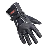 MotorX Motorrad-Handschuhe Sommer, Schwarz, Größe M