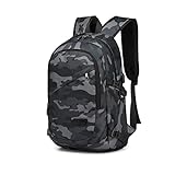 Laptop-Rucksack Diebstahlsicherung Reisen Geschäft Arbeiten Computer Rucksack mit USB-Anschluss Leichte Laptoptasche Schulrucksack Schulranzen Lässiger Tagesrucksack (Camouflage)