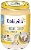 Bebivita Frucht & Joghurt / Quark DUO Apfel-Banane / Quark, 190g, 6er Pack (6x190g)