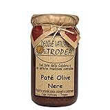 Schwarzes Olivenpaté 180g | Authentischer Italienischer Gourmet-Aufstrich | Handgemachte Kalabrische Delikatesse | Hergestellt in Italien von Delizie Vaticane di Tropea