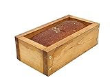 Holzwerk Premium Brot-Backform aus hitzebeständigem massivem Ahorn-holz – hochwertiger Brot-Backrahmen inkl. Rezept– natürlicher Holz-backrahmen – Handarbeit – Made in Germany