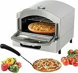 Kommerzielle Pizza-Ofen-Arbeitsplatte, Edelstahl Elektrischer Pizza-Ofen Mit Regal, Mehrzweck-Indoor-Pizzamaschine Für Restaurant Zuhause
