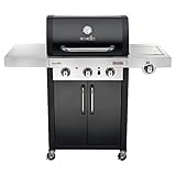 Char-Broil Professional 3400B - 3 Brenner Gasgrill mit Seitenbrenner, Schwarz