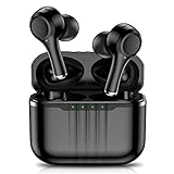 Bluetooth Kopfhörer, Kopfhörer Kabellos Bluetooth Sport In Ear Kopfhörer mit Mic, 2025 Neue Kopfhörer ENC Lärmreduzierung Wireless Earbuds mit IP7 Wasserdicht, 50H Deep Bass In-Ear Ohrhörer (Schwarz)