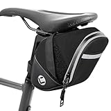 Eyein Fahrrad Satteltasche, wasserdichte und reflektierende Outdoor Satteltaschen für Fahrrad, 1.5L Leichte Fahrradsitz Tasche mit Schnellverschluss für Straße MTB Rennrad, 14x12.5x12CM