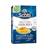 Riso Scotti Arborioreis, Superfeiner Risottoreis, Reis aus Italien, Kochzeit 15-18 Minuten, 1 kg