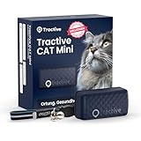Tractive CAT Mini GPS Tracker für Katzen - Marktführer, Live-Ortung, Positionsverlauf, Gesundheitswarnungen, Aktivitätstracking, Halsband inkludiert, Abo Erforderlich
