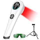 Handgerät Kaltes Rotlicht Therapiegerät, 4x808nm + 14x650nm LLLT Cold Laser Therapie Gerät, Red Light Therapy Device für Muskel-, Gelenk-, Rücken- und Knieschmerzen (für Menschen und Haustiere)