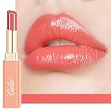 Oulac 2 in1 Lippenstift und Lip Balm, Saftiger und Glänzender lippenpflege Lippenstift,Geschmeidige und Hydratisierte Lippen, Glänzendes Finish für trockene, rissige und spröde Lippen, Vegan (04)