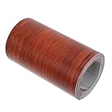 KICHOUSE 1Rolle Holzmaserung Klebeband Selbstklebend Wasserdichtes Band für Möbel Böden Türen Einfach Zuschneidbar für Renovierung Reparatur