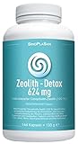 Zeolith Detox MED 624 mg || 144 Kapseln || zur Reduzierung von Schwermetallbelastung, insbesondere Blei, Cadmium, Quecksilber || höchste Medizinproduktqualität || SinoPlaSan