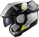 LS2, Klapphelm Motorrad ADVANT CODEX White Black, M