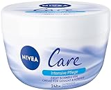 NIVEA Care Creme, schnell einziehende Creme für Gesicht und Körper, feuchtigkeitsspendende NIVEA Creme für ein zartes und glattes Hautgefühl (200 ml)