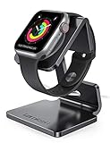 Lamicall Ladestation für Apple Watch, Charging Dock Station - Halterung Ständer für Apple Watch Series 9, 8, SE, Ultra 2, iWatch Series 7/6 / 5/4 / 3/2 / 1, 44mm / 42mm / 40mm / 38mm - Schwarz