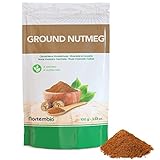 Nortembio Muskatnuss Pulver 100 g. 100% Natürlich Herkunft. Gourmet-Qualität. Gemahlene Muskatnuss ohne Konservierungsmittel oder Zusatzstoffe. Speziell für Nudeln, Saucen und Bechamel.