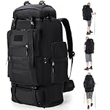 LYtech 100L Wanderrucksack Herren Damen Reiserucksack Große Trekkingrucksack Outdoor Camping Rucksäcke Wasserdicht Wanderrucksack Backpacker Rucksack Geschenke Für Wandern Bergsteigen Camping Reisen