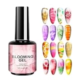 Blooming Nagelgel – UV LED Nagellack Gel | 15ml Reiselack Für Alltag & Büro | Aquarell Effekt Fingergel | Langanhaltender Nagellack Für Reisen, Nagelgel Für Kreative nailartt