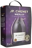 J.P. Chenet - Original Merlot Rotwein aus Pays d'Oc, Frankreich - Großpackungen Wein Bag in Box 3l (1 x 3 L)