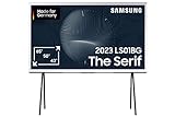 Samsung QLED The Serif 65 Zoll Fernseher (GQ65LS01BGUXZG, Deutsches Modell), Ikonisches Design, mattes Display, abnehmbare Standfüße, Smart TV [2023]
