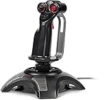 Speedlink PHANTOM HAWK Flight Stick - Joystick für PC/ Computer, Controller für Simulator-Spiele, USB, schwarz