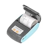 Bluetooth-Beleg-Thermodrucker, 58-mm-Bluetooth-Belegdrucker, Mini-Wireless-POS-Belegdrucker für Convenience-Stores in der Bekleidungsindustrie, Tragbarer Belegdrucker (Ohne