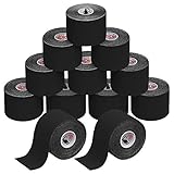 ALPIDEX Kinesiologie Tape 1/3/ 6/12 Rollen Viele Farben 5 m x 5 cm Anwendungsbroschüre Elastisch Wasserfest Hautfreundlich Physio Muskel Tape Set, Farbe:schwarz, Menge:12 Rollen