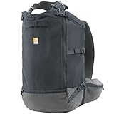 Ruffwear Hitch Hiker Hunde-Rucksack-Tragetasche, Haustier-Tragetasche, Reisetasche, integriertes Geschirr und gepolsterte Gurte, atmungsaktiv und bequem, vollständig belüftet, Basalt Gray, XS