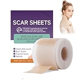 Silikon Narbenpflaster,Wiederverwendbar,Wasserfest,Silicone Scar Tape für C-Sektion,Operationen,Verbrennungen,Keloid & Akne,zum Erweichen und Abflachen von Narben(4cm x 150cm)