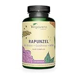 RAPUNZEL | Haar Vitamine mit MSM, Biotin, Zink, L-Cystein und Selen | PFLANZLICHE POWEREXTRAKTE: Goldhirse, Bambus & mehr | Haarkapseln | 120 Kapseln | Vegan | Vegavero®