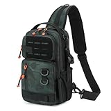 Rucksack Angelausrüstung | Großer wasserdichter Rucksack mit Schultergurt | für Sommersport Kajak Reisen Wandern Angeln Barsch Welse Camping, grün, riferimento alla descrizione, Siehe